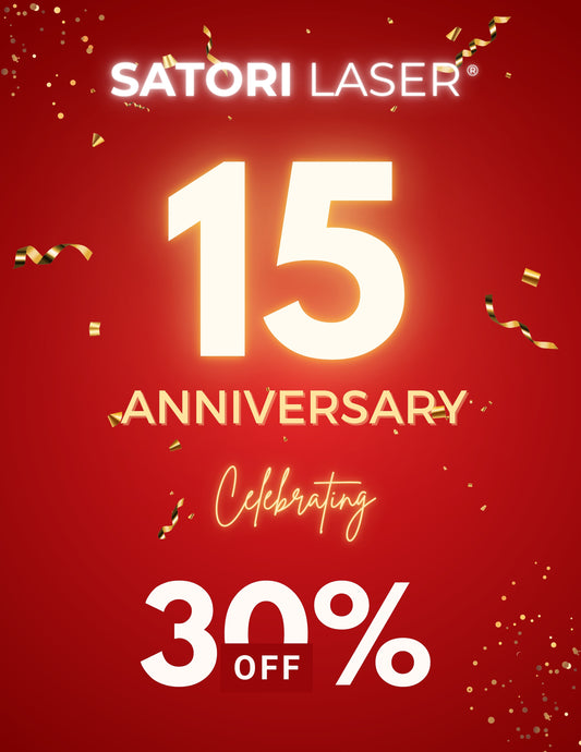Celebrating 15 Years of Excellence: Satori Laser's Anniversary Sale!